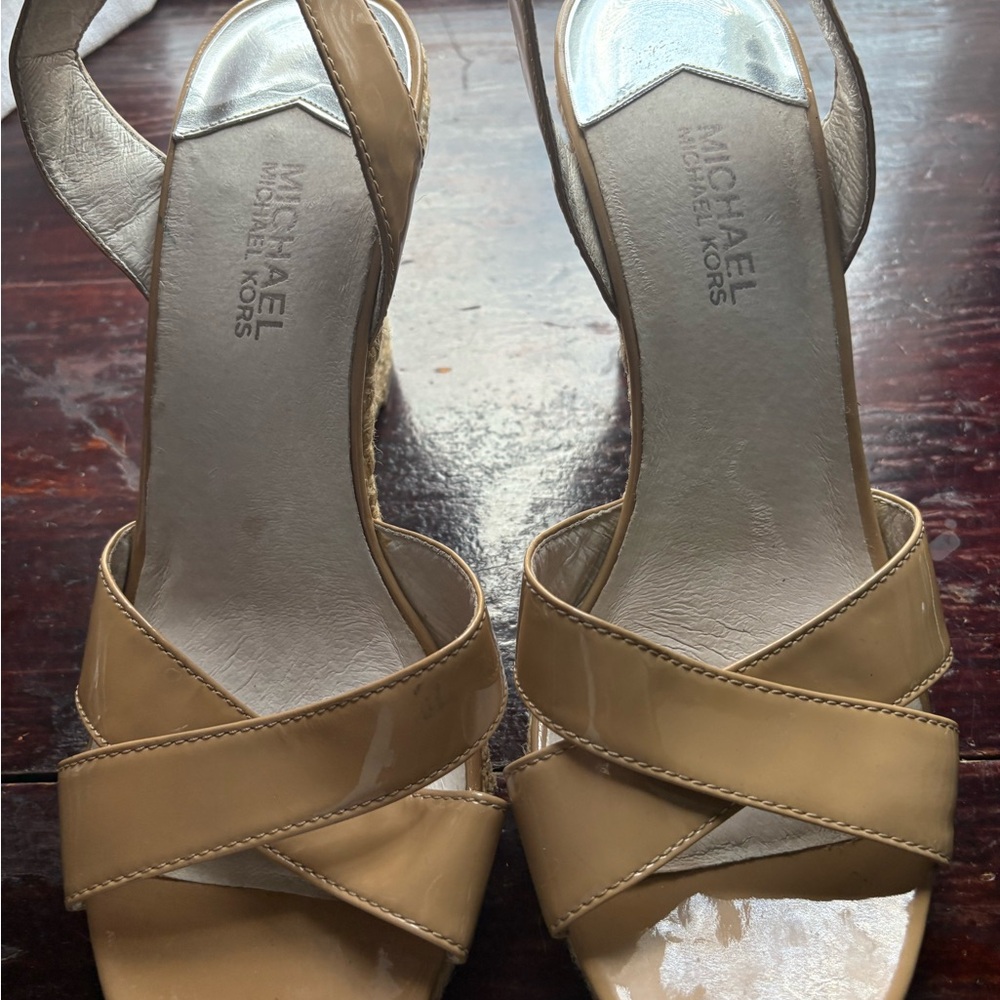 Michael Kors Beige Strappy Heels
